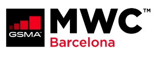 La imagen muestra el logo de MWC Barcelona.