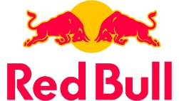 La imagen muestra el logo de Red Bull.