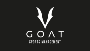 La imagen muestra el logo de Goat Sports Management.