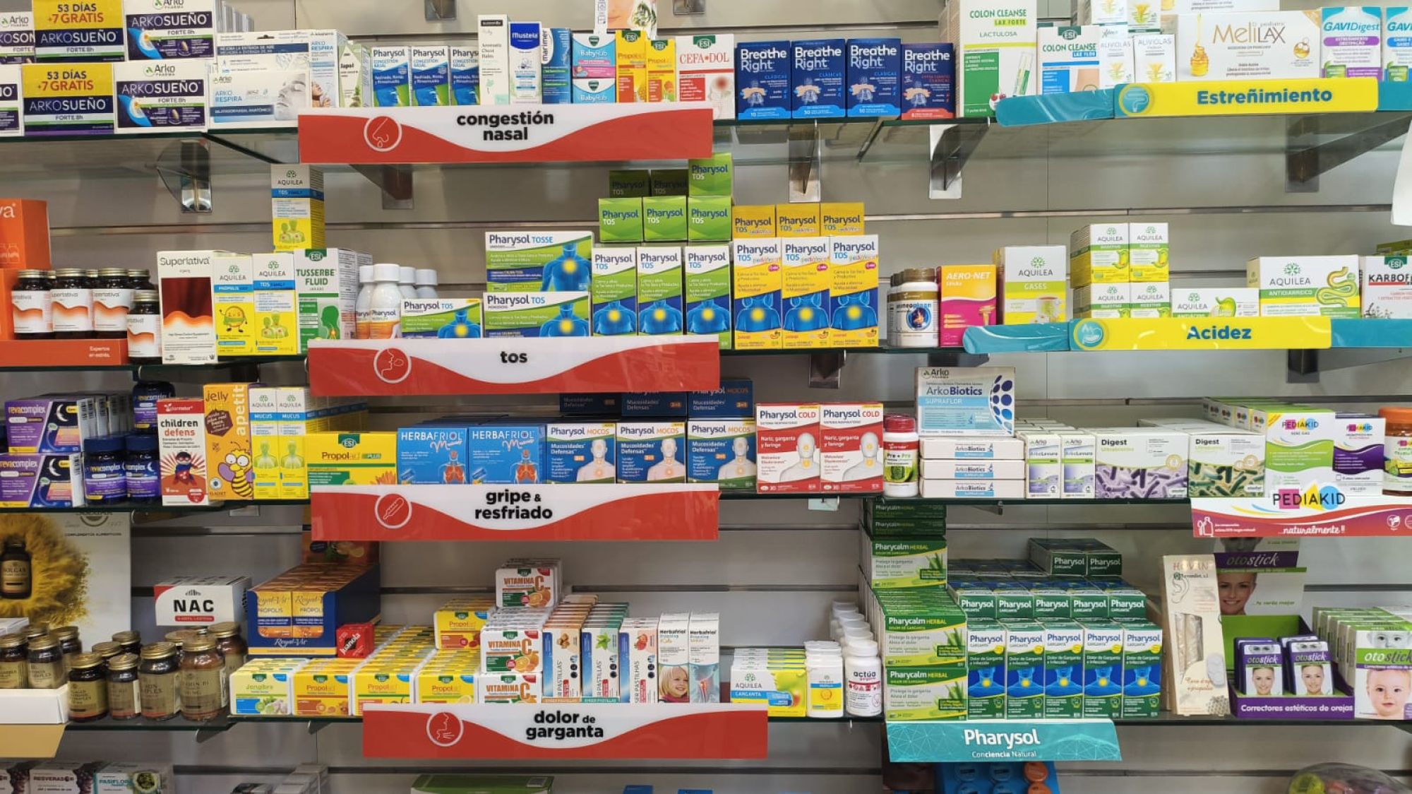 Implantación de Visual Merchandising en farmacia